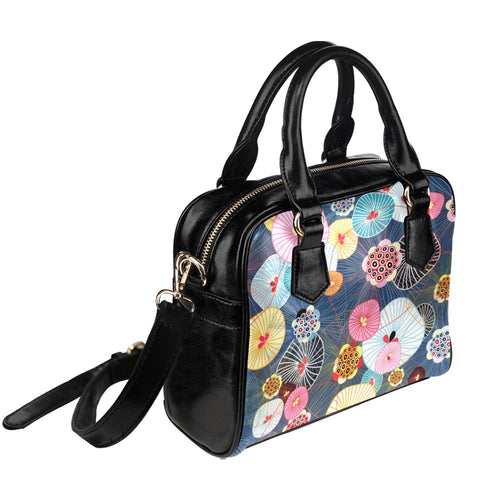 Abstract Floral - Shoulder Handbag Shoulder Handbag Printed Offshore