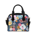 Abstract Floral - Shoulder Handbag (Model 1634) One size Shoulder Handbags (1634)