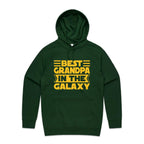 Best Grandpa In The Galaxy - Mens Hoodie Forest Green Mens Hoodie Dad Printed In Australia