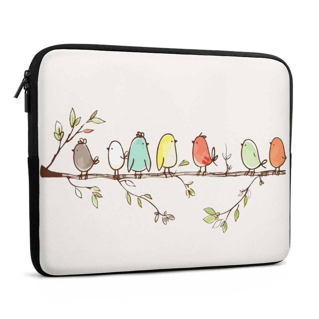 Birds On A Branch Laptop Sleeve (Multiple Sizes) Laptop Sleeve animal Birds Printed Offshore