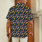 Colourful Chess Pattern Men's Hawaiian Shirt