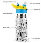 Dogs In Black And White - Little Kids Water Bottle Little Kids Water Bottle animal Printed Offshore