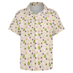 Avocado Love - Women's Short-Sleeve Button Up Shirt Women's Short-Sleeve Button Up Shirt Food Love Printed Offshore