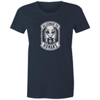 Alien, Allergic To Humans - Womens T-shirt Navy Womens T-shirt Printed In Australia Sci Fi