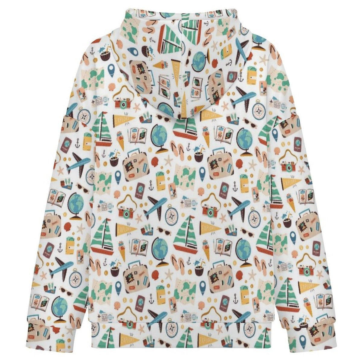 Travel And Explore Women's Full-Zip Hoodie