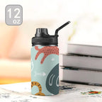 Cat Stretch - Kids Water Bottle with Chug Lid (12 oz) Kids Water Bottle with Chug Lid animal Printed Offshore