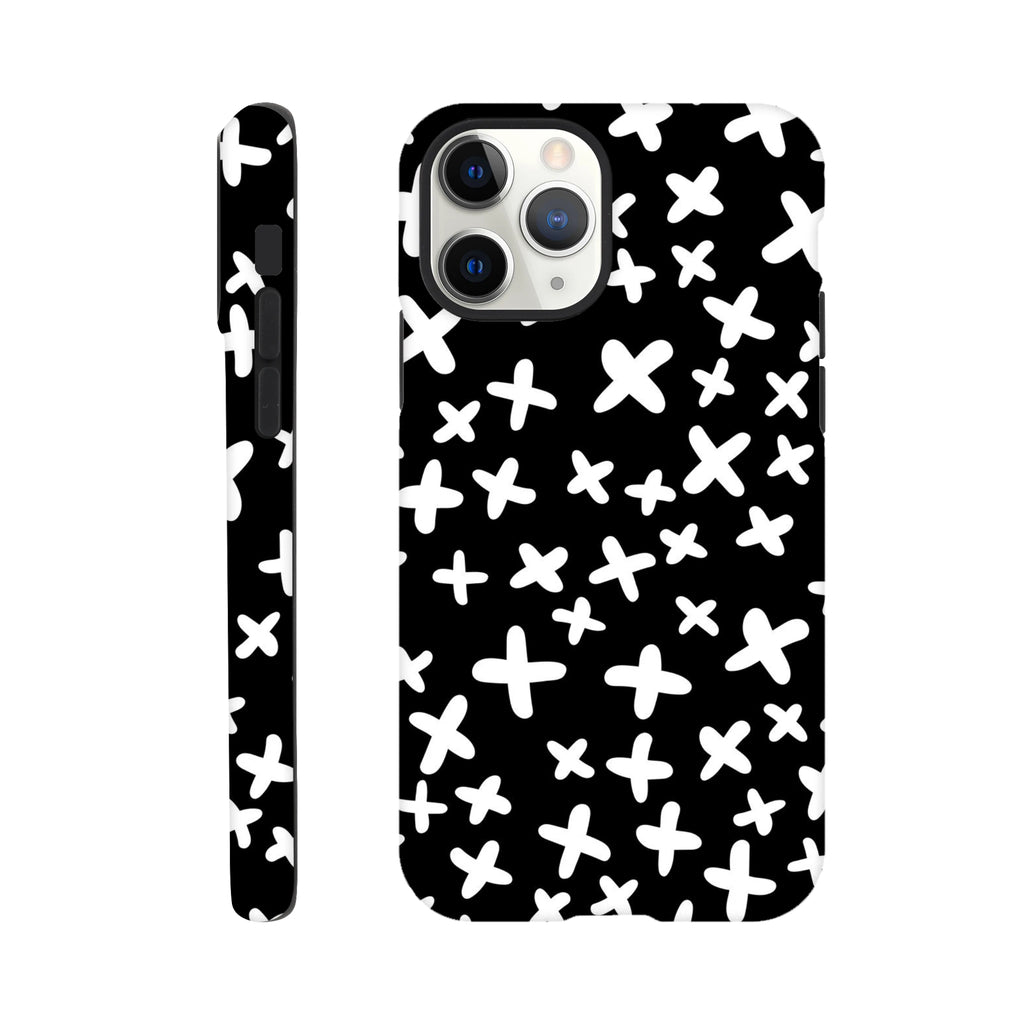 Black And White Crosses - Apple iPhone Tough case iPhone Tough Case Globally Fulfilled