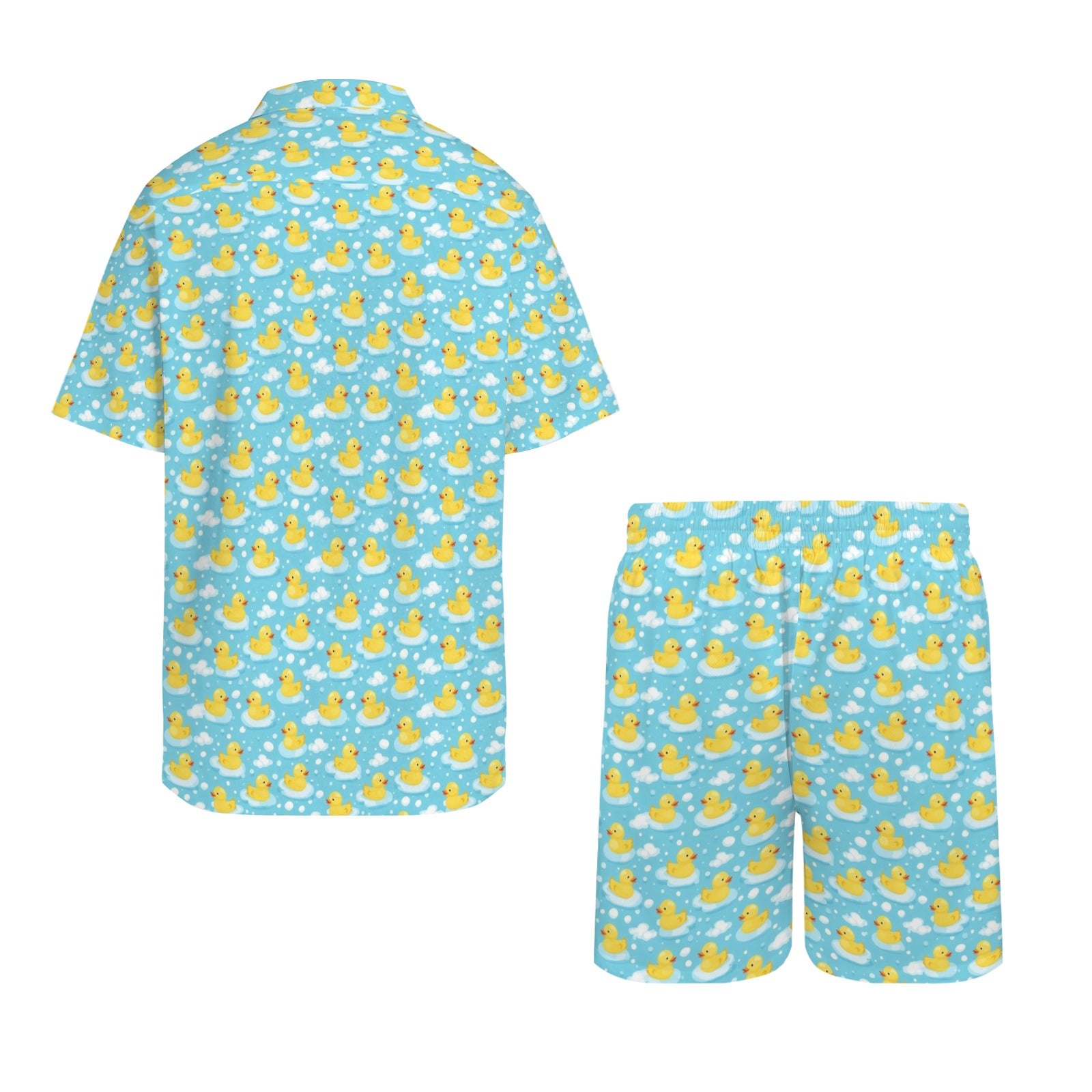 Rubber Ducks Men's Hawaiian Shirt & Shorts Set