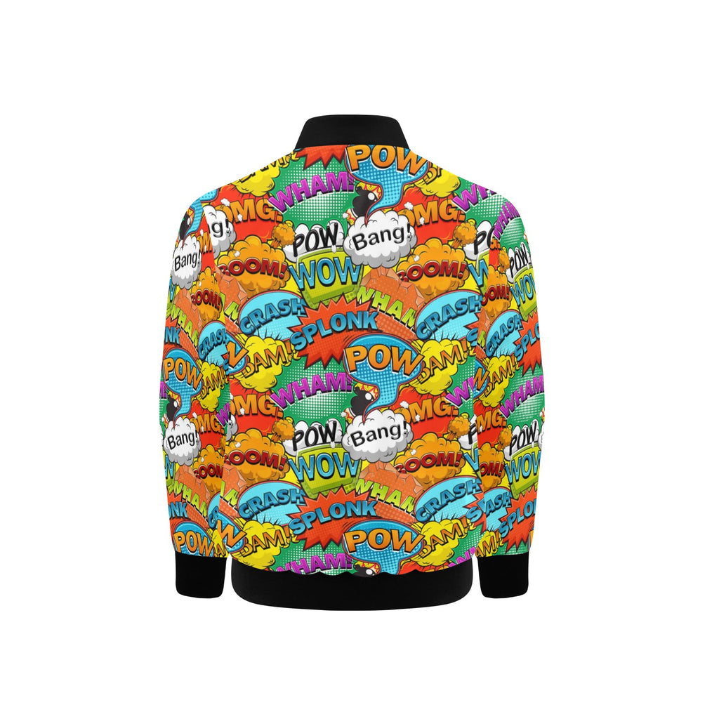 Comic Book 2 Kids Bomber Jacket Kids Bomber Jacket comic Printed Offshore