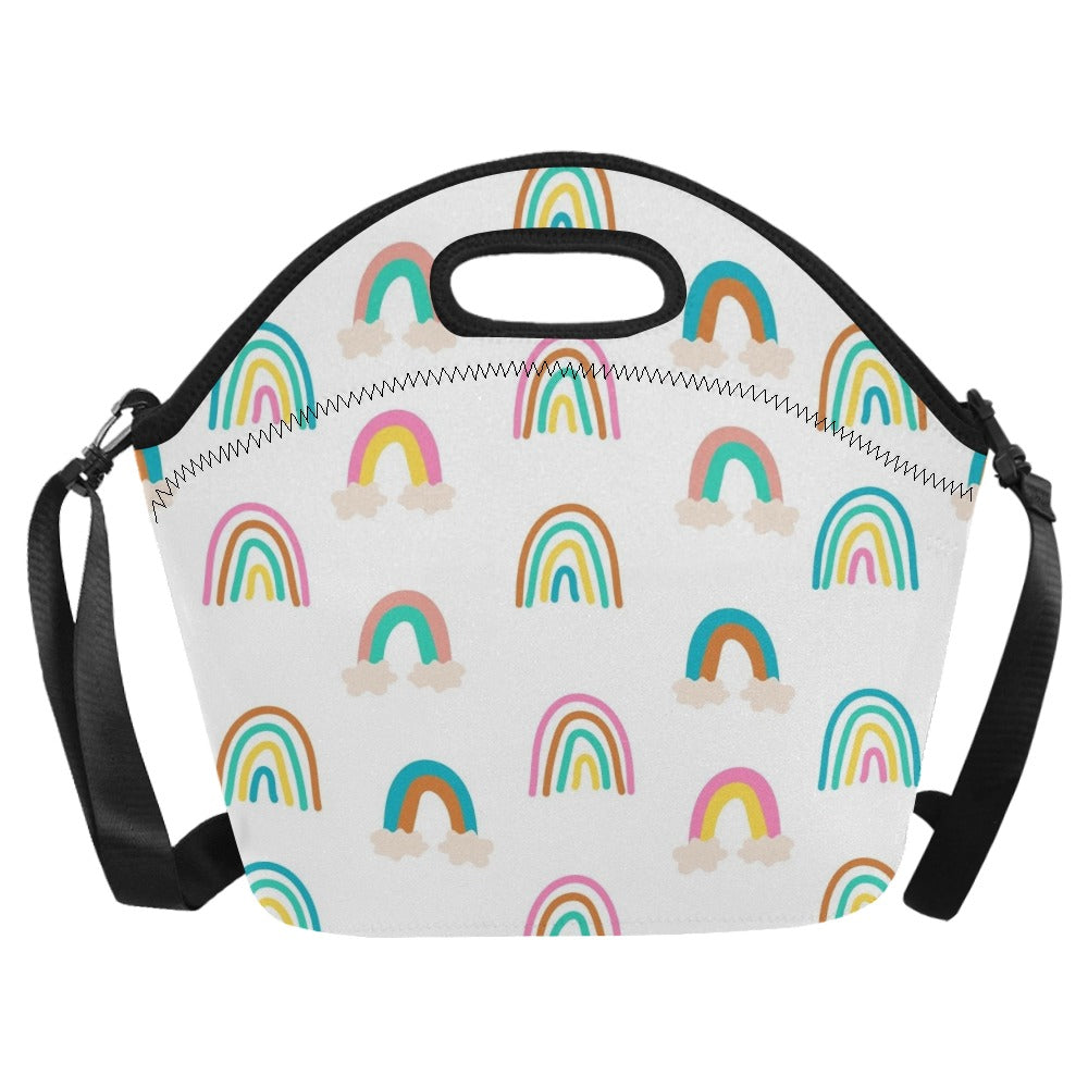 Cloud Rainbows - Neoprene Lunch Bag Neoprene Lunch Bag Printed Offshore