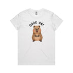 Quokka, Quok On Women's AS Colour T-shirt White Womens T-shirt animal Printed In Australia