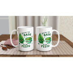 You're The Basil To My Pesto, Valentine - White 15oz Ceramic Mug 15oz Mug Food Globally Fulfilled Love