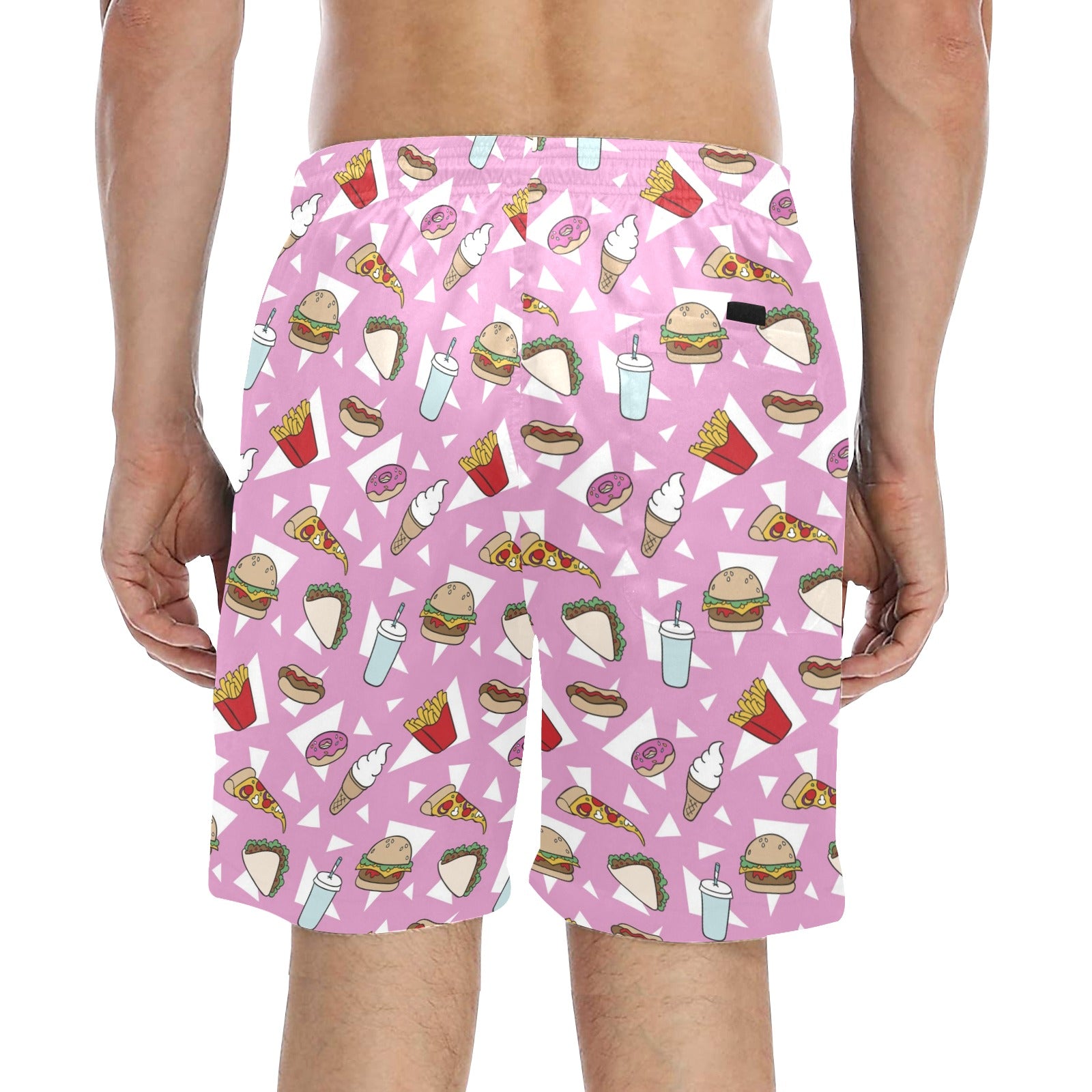 Fast Food - Men's Mid-Length Beach Shorts Men's Mid-Length Beach Shorts Food Printed Offshore