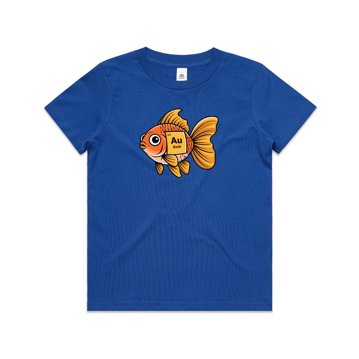 Gold Fish Periodic Table Element Kids AS Colour T-shirt