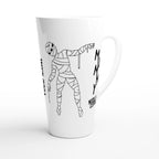 Personalised Mummy Needs A Coffee White Latte 17oz Ceramic Mug Personalised Latte Mug Globally Fulfilled Mum