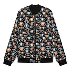 Eyes On Black Men's Casual Zip‑Up Bomber Jacket