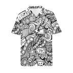 Entertainment Men's Short Sleeve Hawaiian Shirt Men's Hawaiian Shirt (New) Printed Offshore