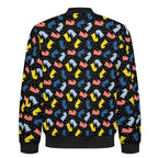 Colourful Chess Men's Casual Zip‑Up Bomber Jacket