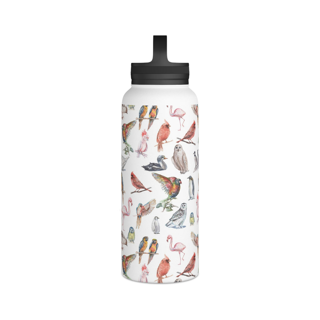 Birds Of A Feather Stainless Steel Water Bottle, Handle Lid Stainless Steel Water Bottle With Handle Lid animal Birds Globally Fulfilled