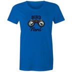 Bird Nerd - Womens T-shirt Bright Royal Womens T-shirt animal Printed In Australia