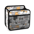 Cat Hello Car Seat Back Organiser white 24.3x23.2x12.7cm Car Seat Back Organiser animal Printed Offshore