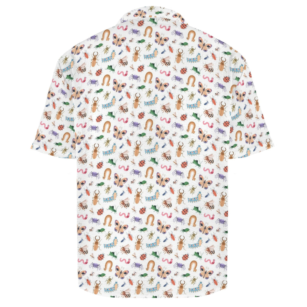 Cute Bugs Men's Crinkle Hawaiian Shirt