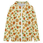 Graphic Floral Women's Full-Zip Hoodie