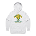 The Plant Life, Vegetarian - Womens Hoodie White Marle Womens Hoodie Food Printed In Australia