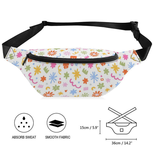 Abstract Colourful Shapes Bum Bag / Fanny Pack Bum Bag / Fanny Pack Printed Offshore