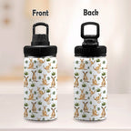 Kangaroos Kids Water Bottle with Chug Lid (12 oz) Kids Water Bottle with Chug Lid animal Australia Printed Offshore