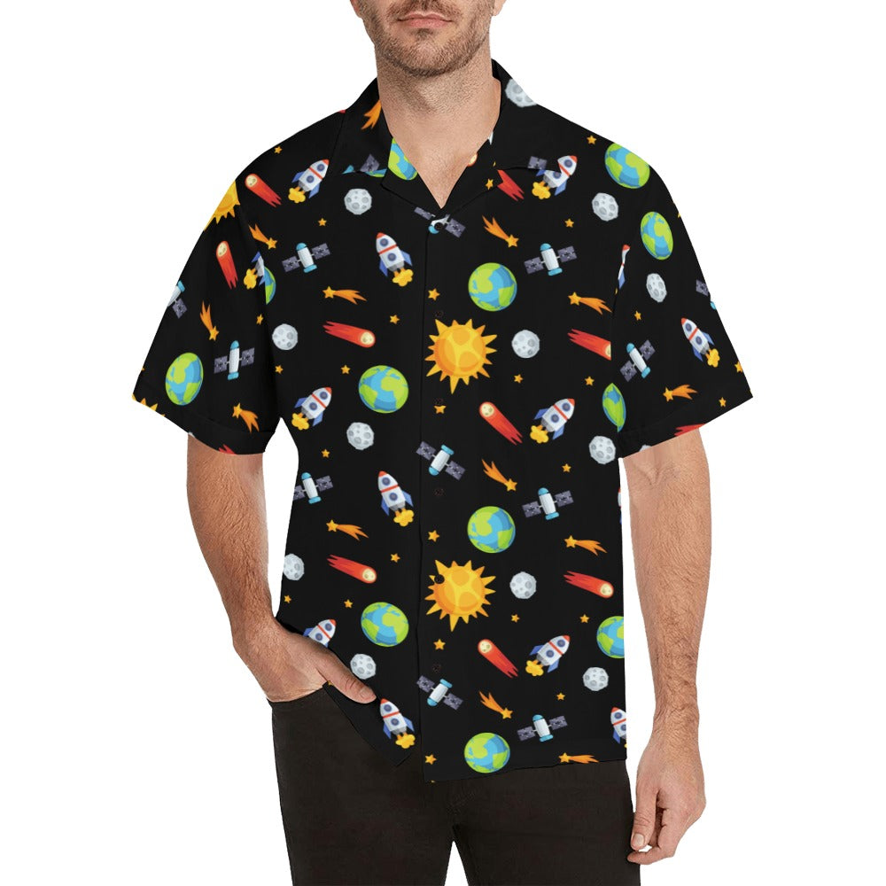 Busy Space - Mens Hawaiian Shirt