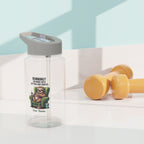Personalised - Sloth, Running, I'm More Into Sitting And Snacks - Clear Tritan Water Bottle