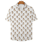 Cheeky Cats Women's Collared Pocketless Short Sleeve Shirt