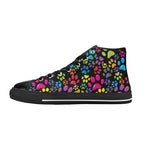 Dog Paws - Kids High Top Canvas Shoes