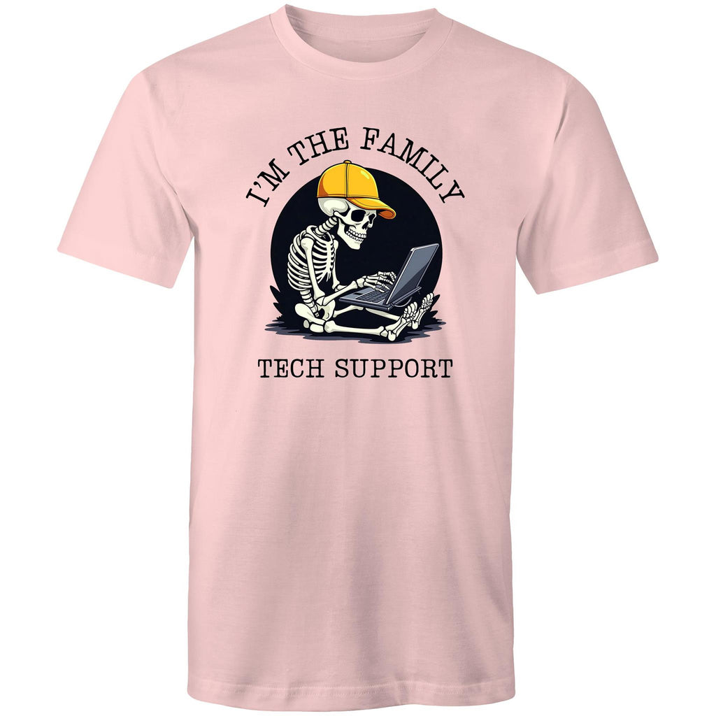 I'm The Family Tech Support - Mens T-Shirt Pink Mens T-shirt Printed In Australia Tech