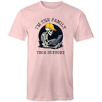 I'm The Family Tech Support - Mens T-Shirt Pink Mens T-shirt Printed In Australia Tech