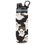 Ghosts - Insulated Water Bottle with Dual-Use Lid (18oz) One Size Insulated Water Bottle with Dual-Use Lid (18oz) Halloween Printed Offshore
