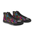 Dog Paws - Kids High Top Canvas Shoes