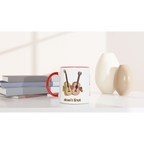 Personalised - Don't Fret - White 11oz Ceramic Mug with Colour Inside Personalised 11oz Mug customise Globally Fulfilled Music personalise