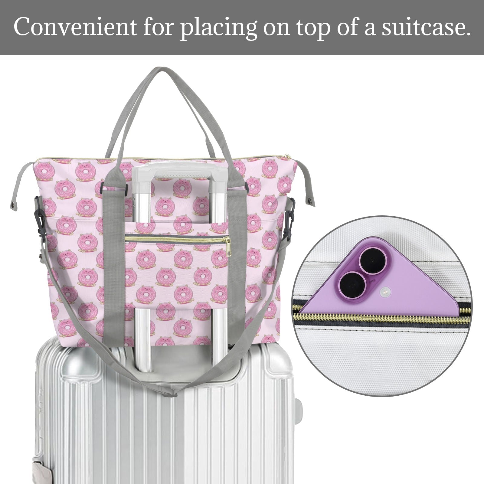 Cat Doughnuts Duffle Bag-Simple (Model 1715) Duffle Bag-Simple (1715)