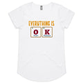 Everything Is OK, Periodic Table Women's AS Colour Scoop Neck T-Shirt White Womens Scoop Neck T-shirt Printed In Australia Science