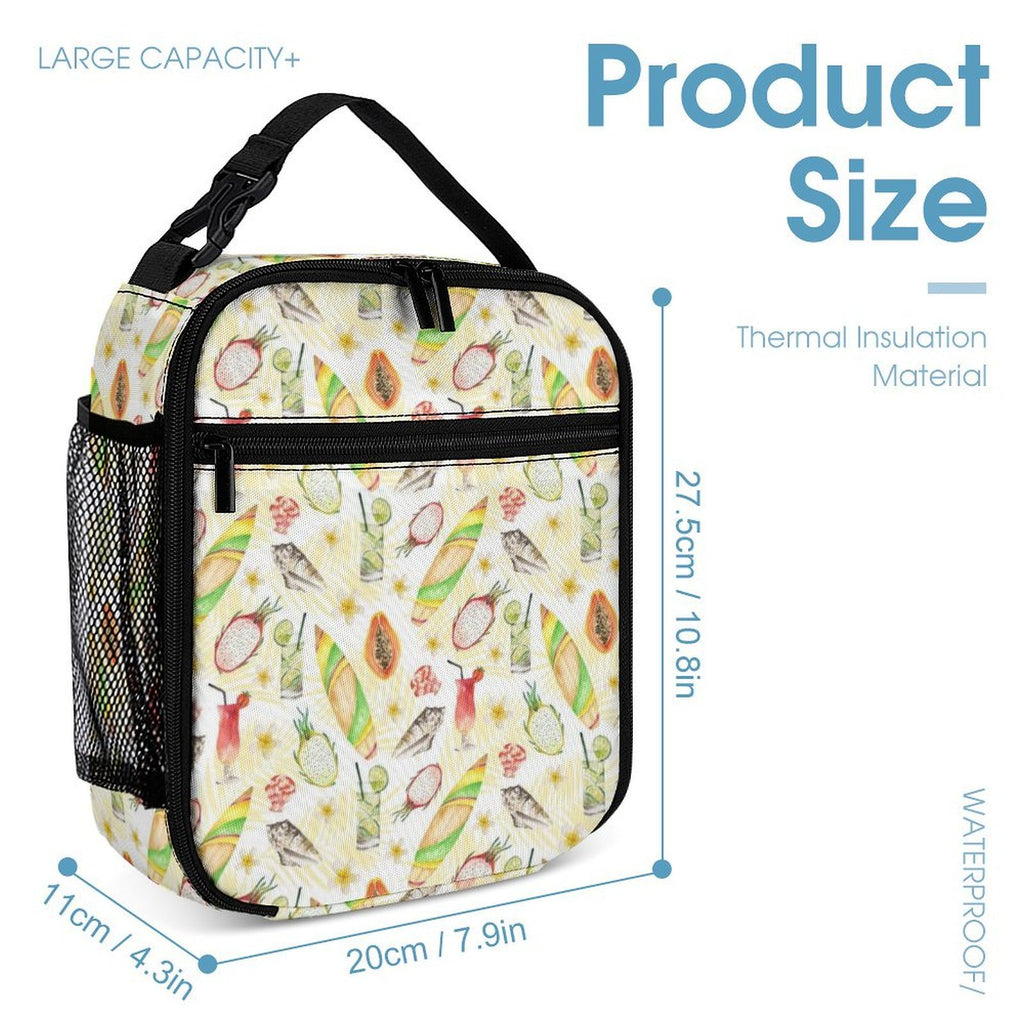 Tropical Surf Backpack, Lunch Bag & Pencil Case Set