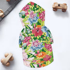 Bright Floral Pet Hoodie (Large Size)