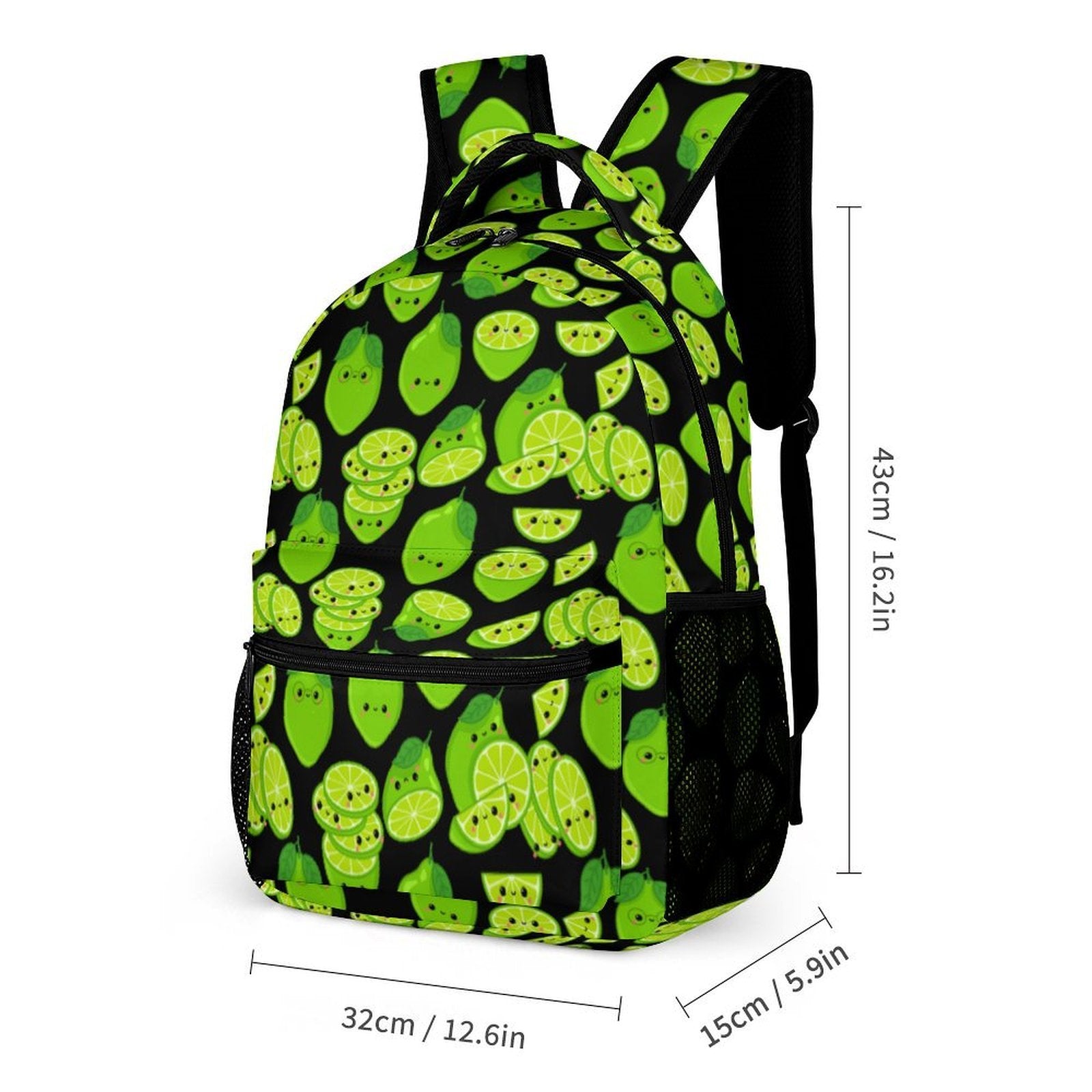 Cute Limes Backpack, Lunch Bag & Pencil Case Set