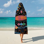 Science Time Blackboard Kids Hooded Blanket 100cm x 130cm Kids Hooded Blanket Printed Offshore Science
