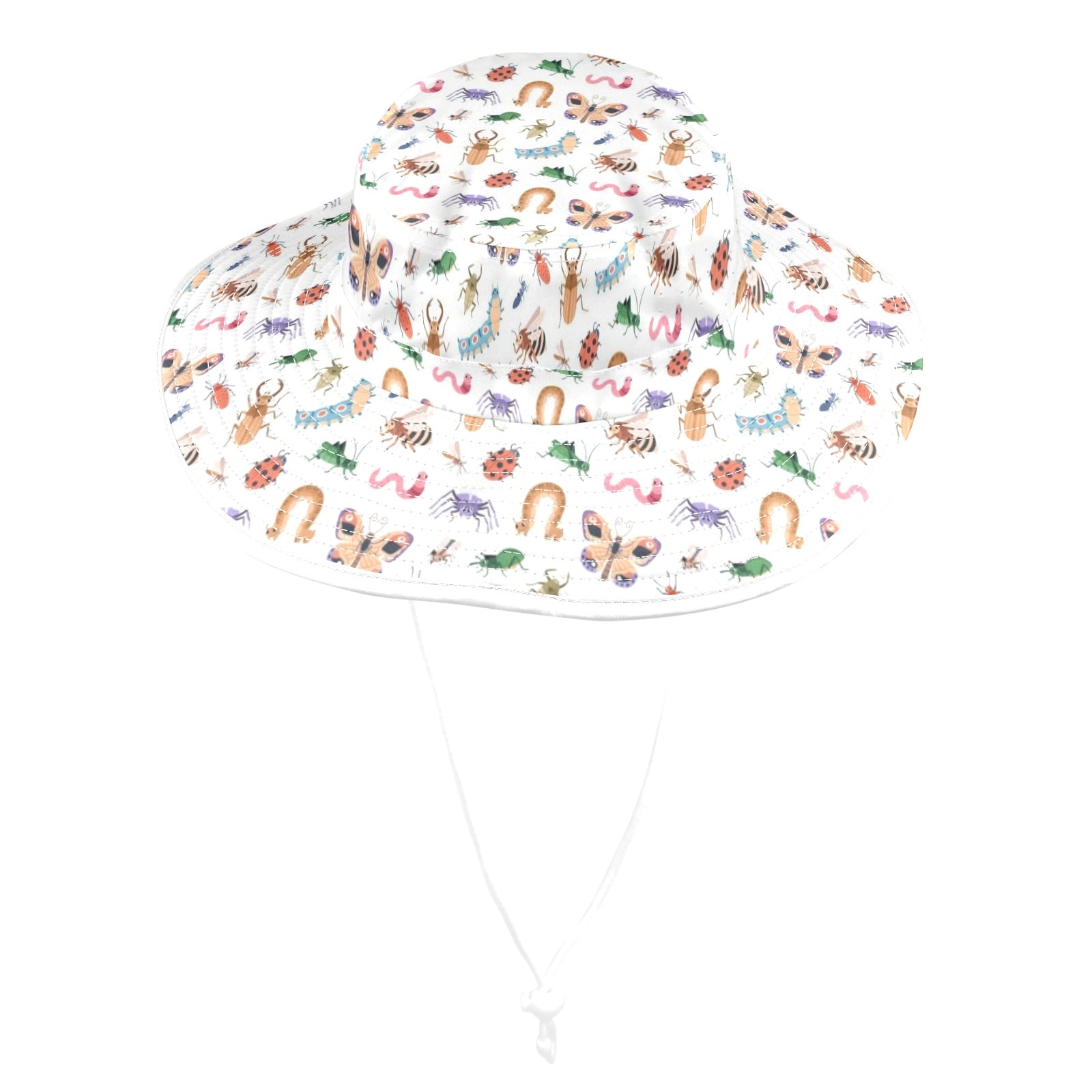 Cute Bugs Wide Brim Bucket Hat Wide Brim Bucket Hat animal Printed Offshore