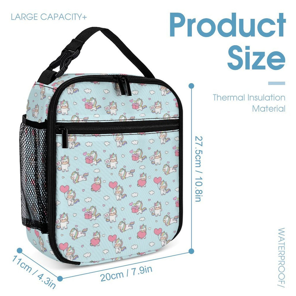Rainbow Unicorn Backpack, Lunch Bag & Pencil Case Set