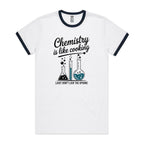 Chemistry Is Like Cooking AS Colour Staple Ringer Tee