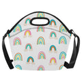 Cloud Rainbows - Neoprene Lunch Bag One Size Neoprene Lunch Bag Printed Offshore