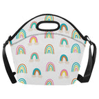 Cloud Rainbows - Neoprene Lunch Bag One Size Neoprene Lunch Bag Printed Offshore